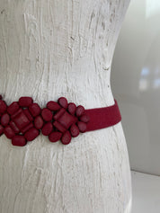 Elastic red belt