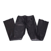 90s Black Genuine Leather Pants (XS)