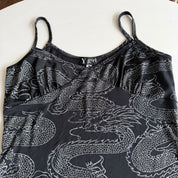 Y2K Slinky Dragon Mini Dress (M)