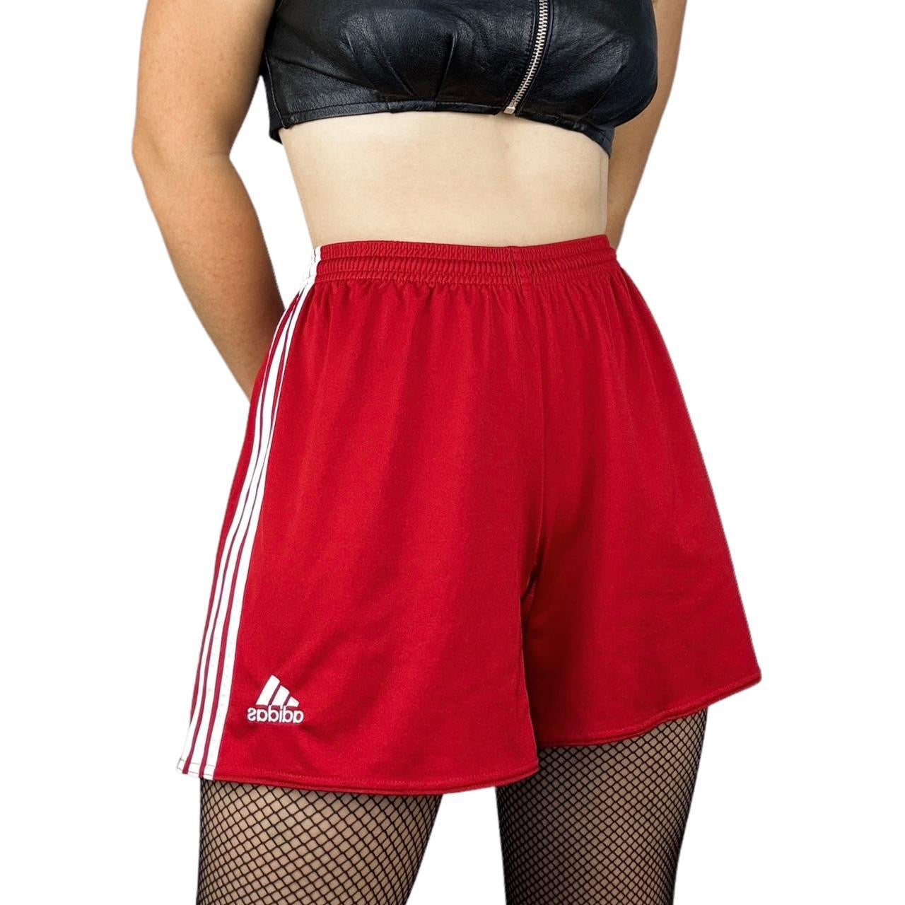 Adidas Cherry Red Track Shorts (M)