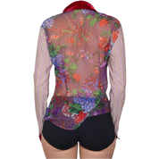 Y2K Funky Abstract Designer Blouse (M)