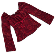 VTG Studio Y milkmaid bell sleeve top (M)