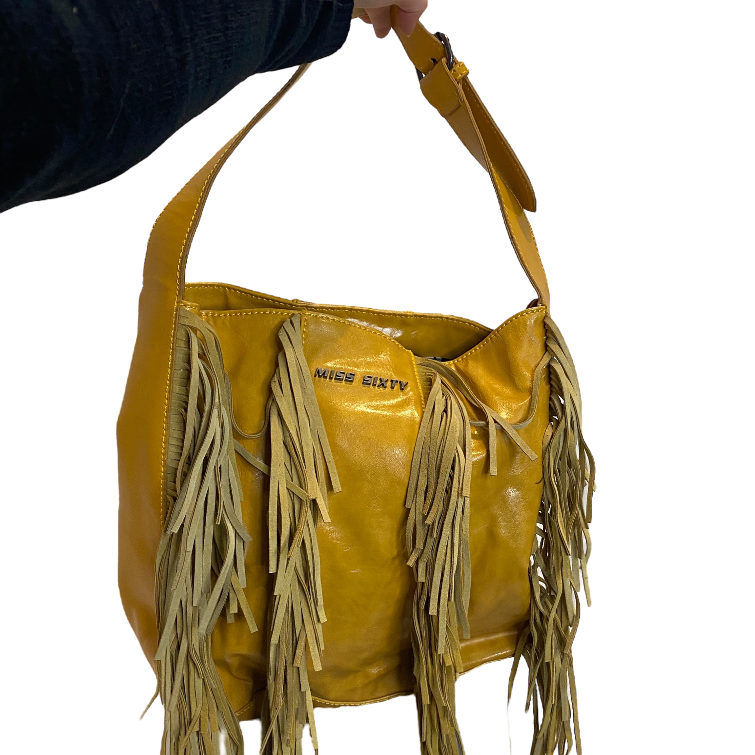 Miss Sixty Leather Fringe Bag