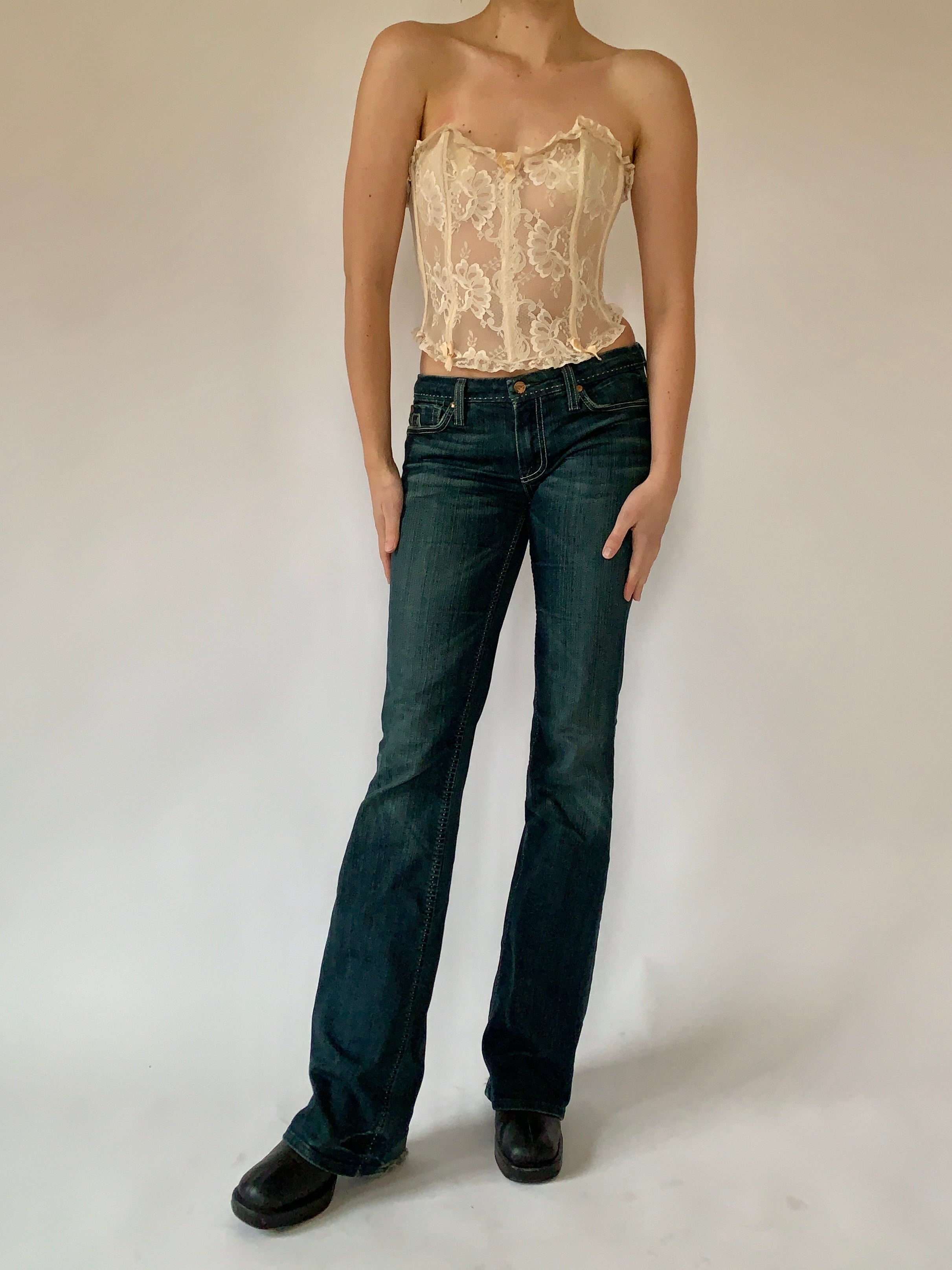 Y2K Dark Wash Jeans (M)