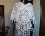 Crochet Granny Square Poncho (S/M)