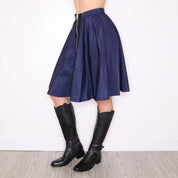 MIU MIU Navy Circle Skirt (S)