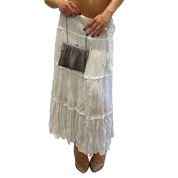 Vintage Parisian Milkmaid Midi Skirt (M UK 10-12)