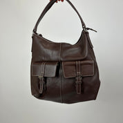 Vintage Brown Faux Leather Bag
