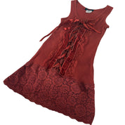 Y2K deadstock lace coquette tank (S)