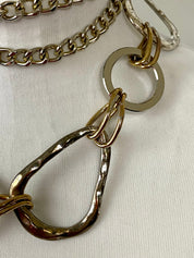 Gold & silver waist chain belt