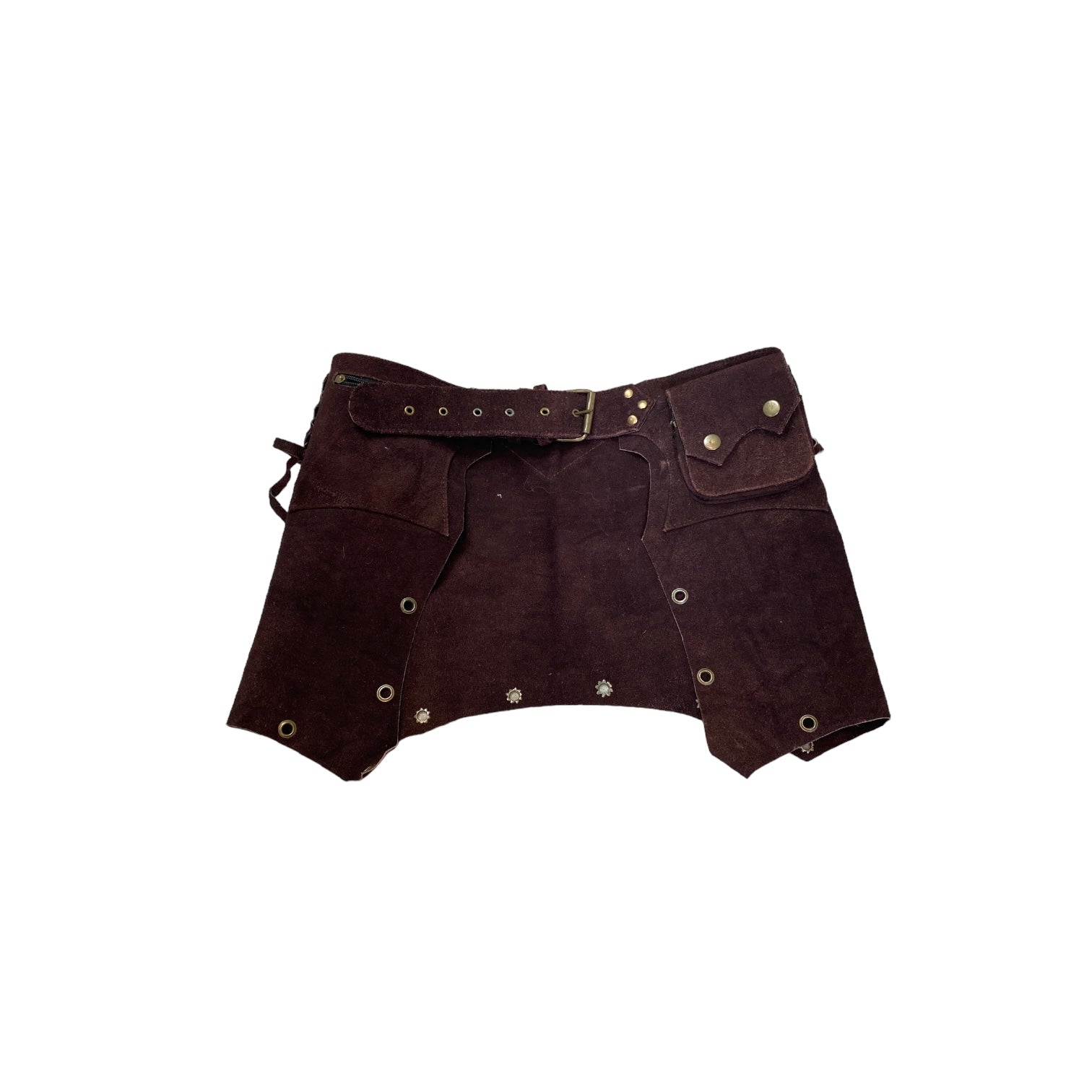 Leather Utility Belt Skirt (S/M-L)