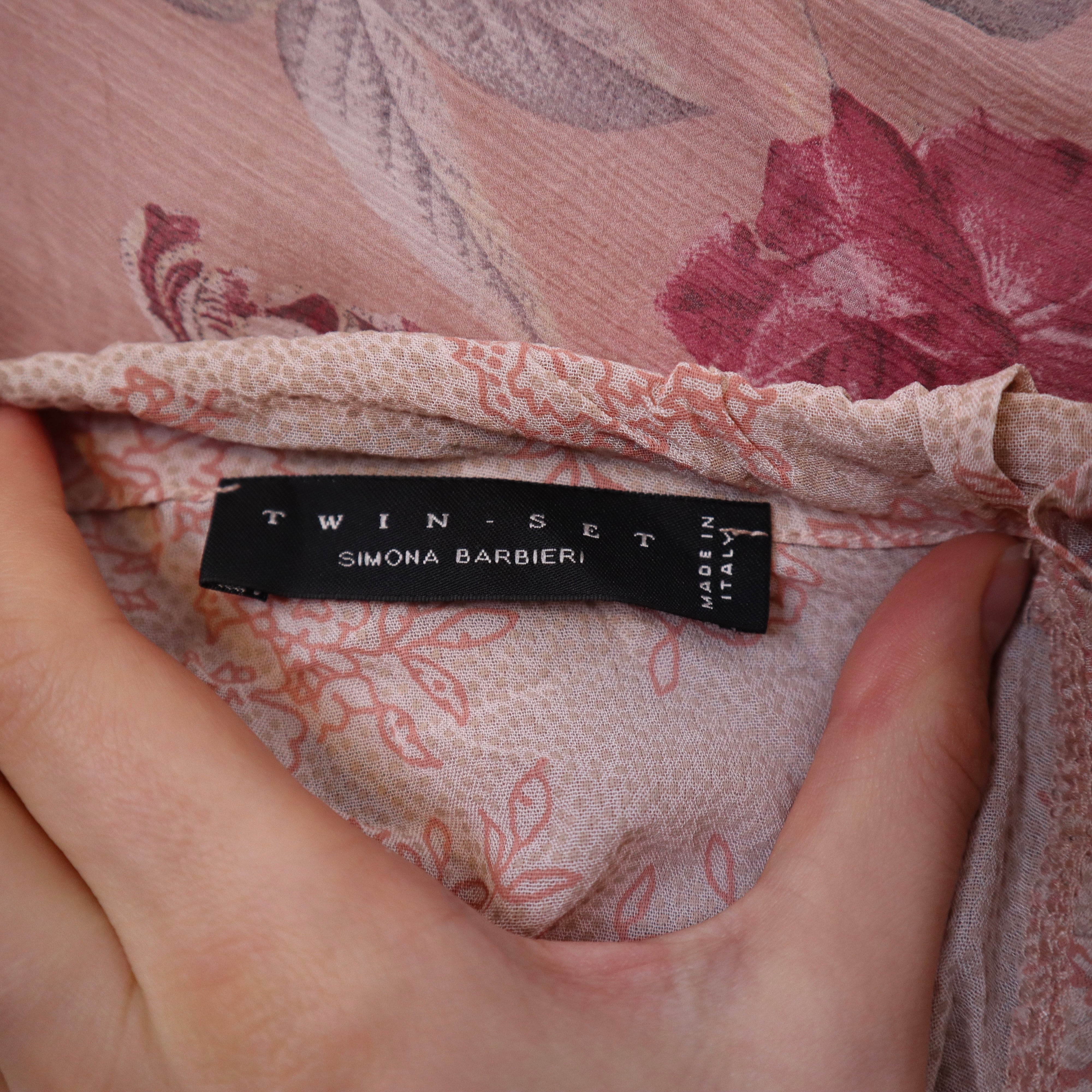 Y2K Italian Pink Lace Beach Cover Up (M)