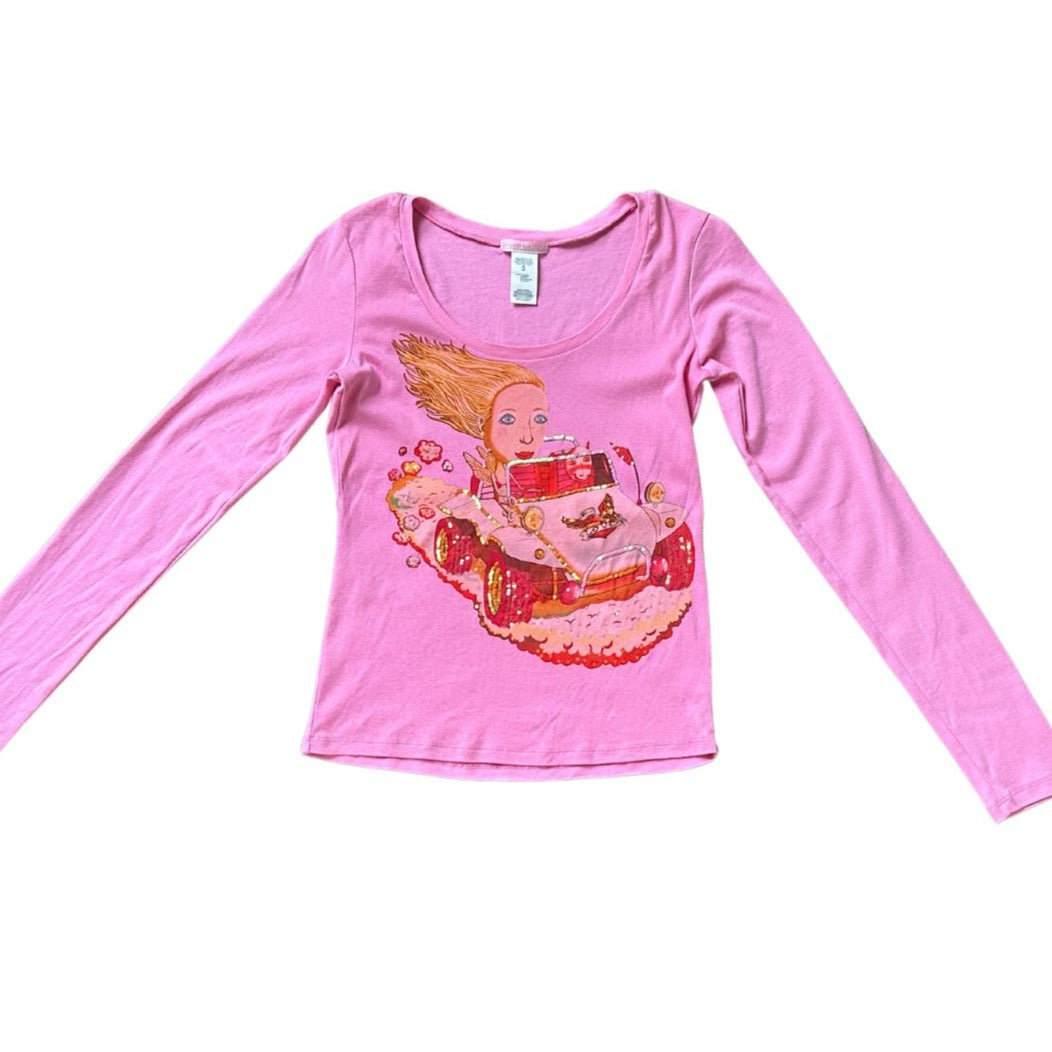 Custo Barcelona Graphic Long Sleeve Tee (S)