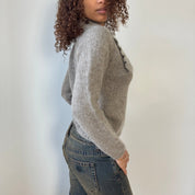 Italian Vintage Mohair & Wool Cardigan (S)