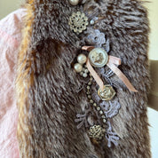 Morgan de Toi Embellished Faux-Fur Vest (S)