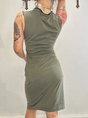Vintage Miss Sixty Square Neck Midi Dress (S)