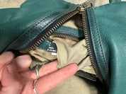 Vintage Diesel Leather Slouch Teal Bag