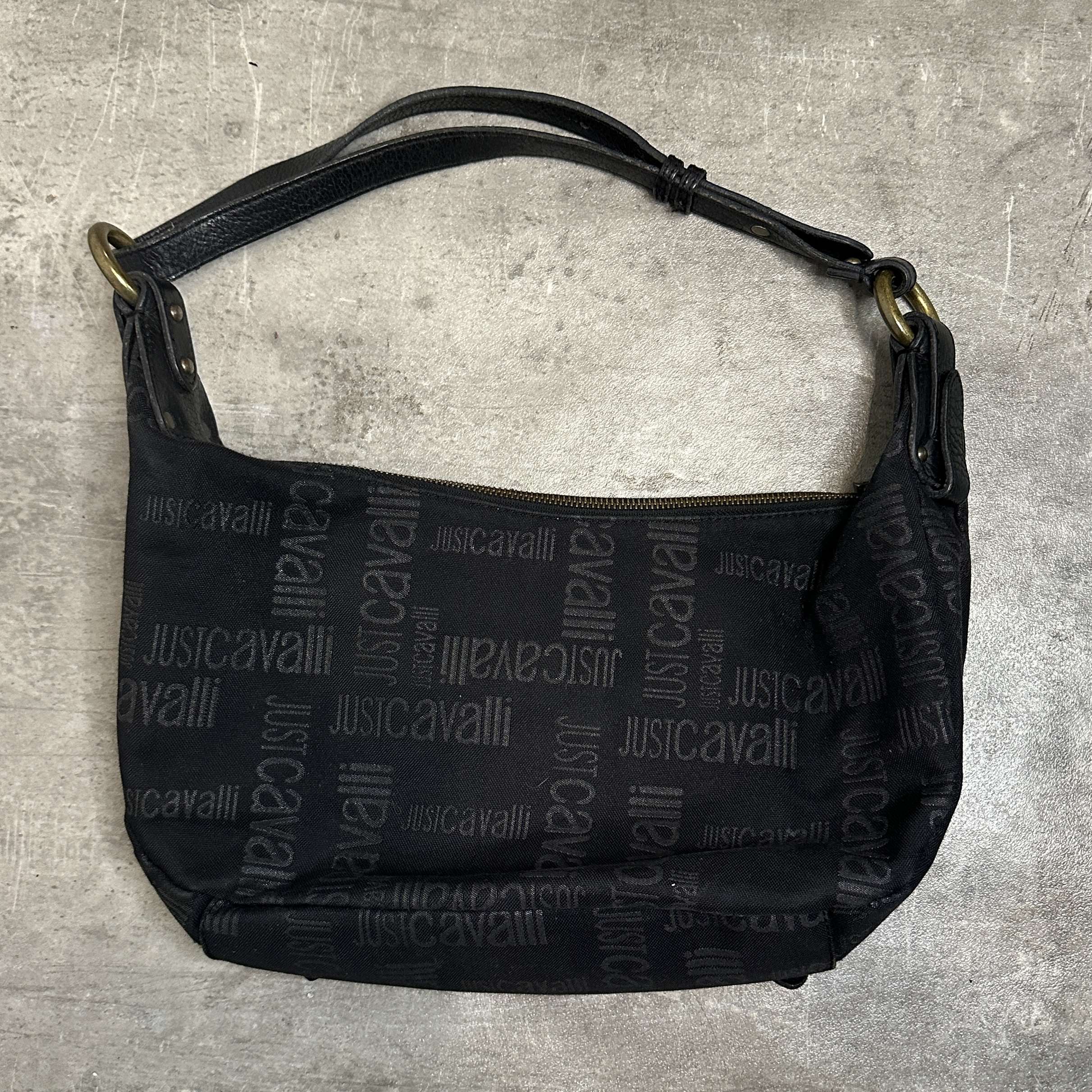 Vintage Just Cavalli Black Shoulder Bag