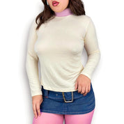 Italian Vintage “Glamour” Turtleneck (L)