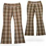 Y2K wet seal plaid low rise flares (9)