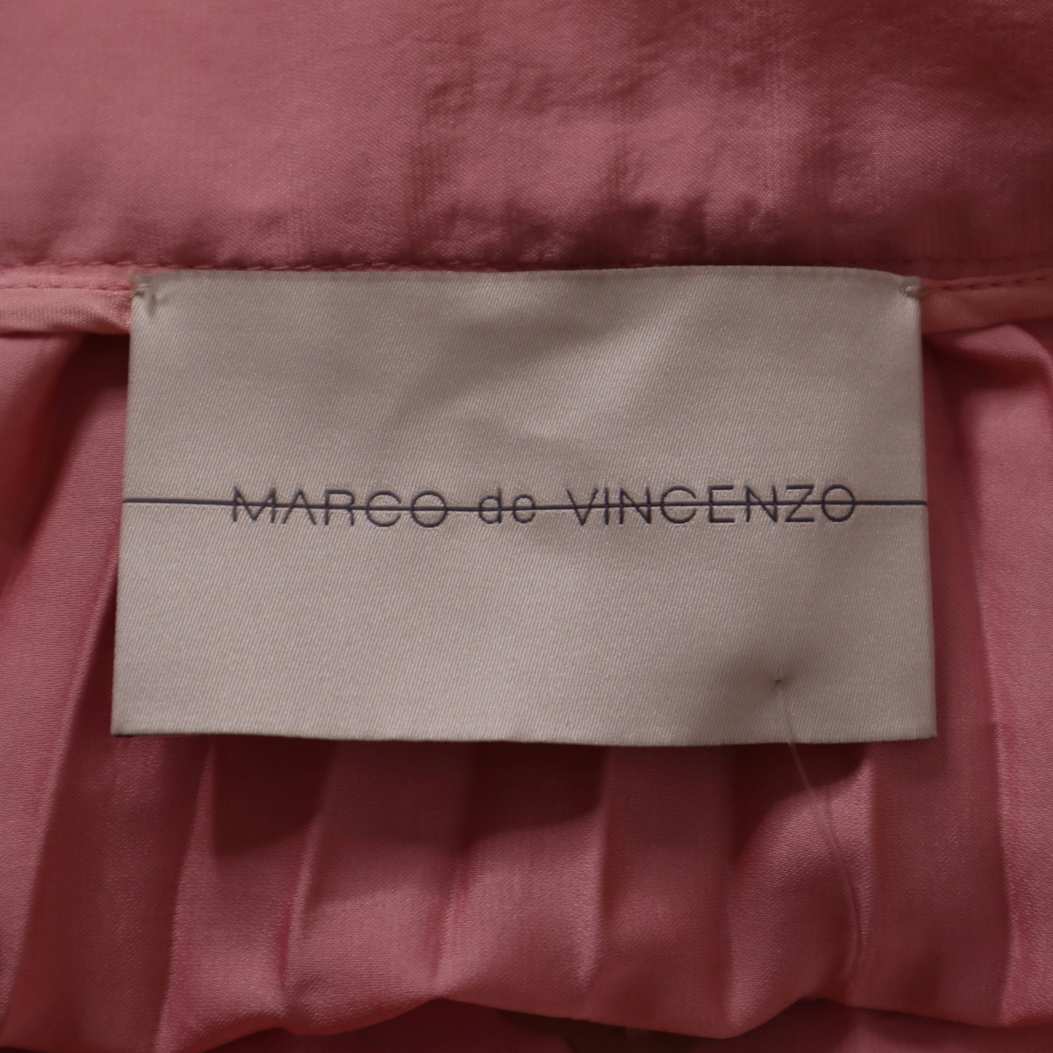 MARCO DE VINCENZO Pink Cutout Midi Skirt (S) 