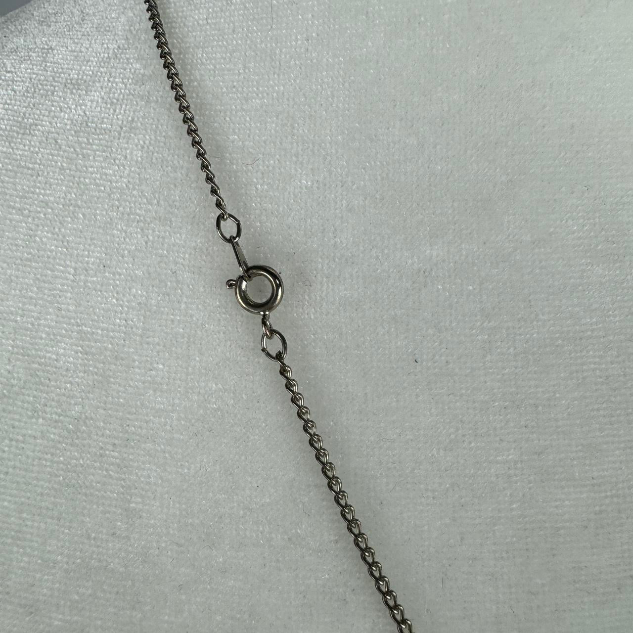 90s Pewter Cross Necklace