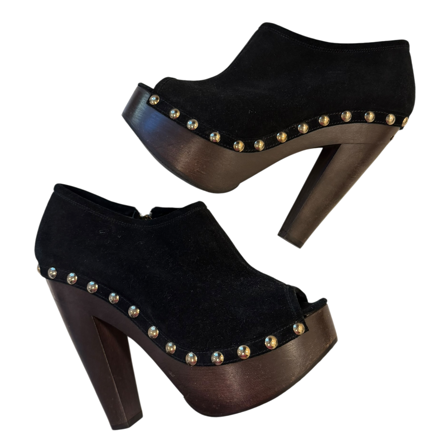 Jimmy Choo Studded Suede Platform Heels (8)