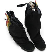 Y2K L.A.M.B. Zeyn Tex Canvas Rasta Boots (7.5)