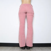 Y2K Pink Low Rise Flare Pants (M)