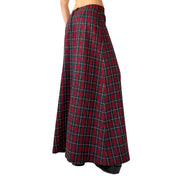 70s Plaid Maxi Skirt (S)