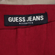 Y2K GUESS Red Flare Pants (M)