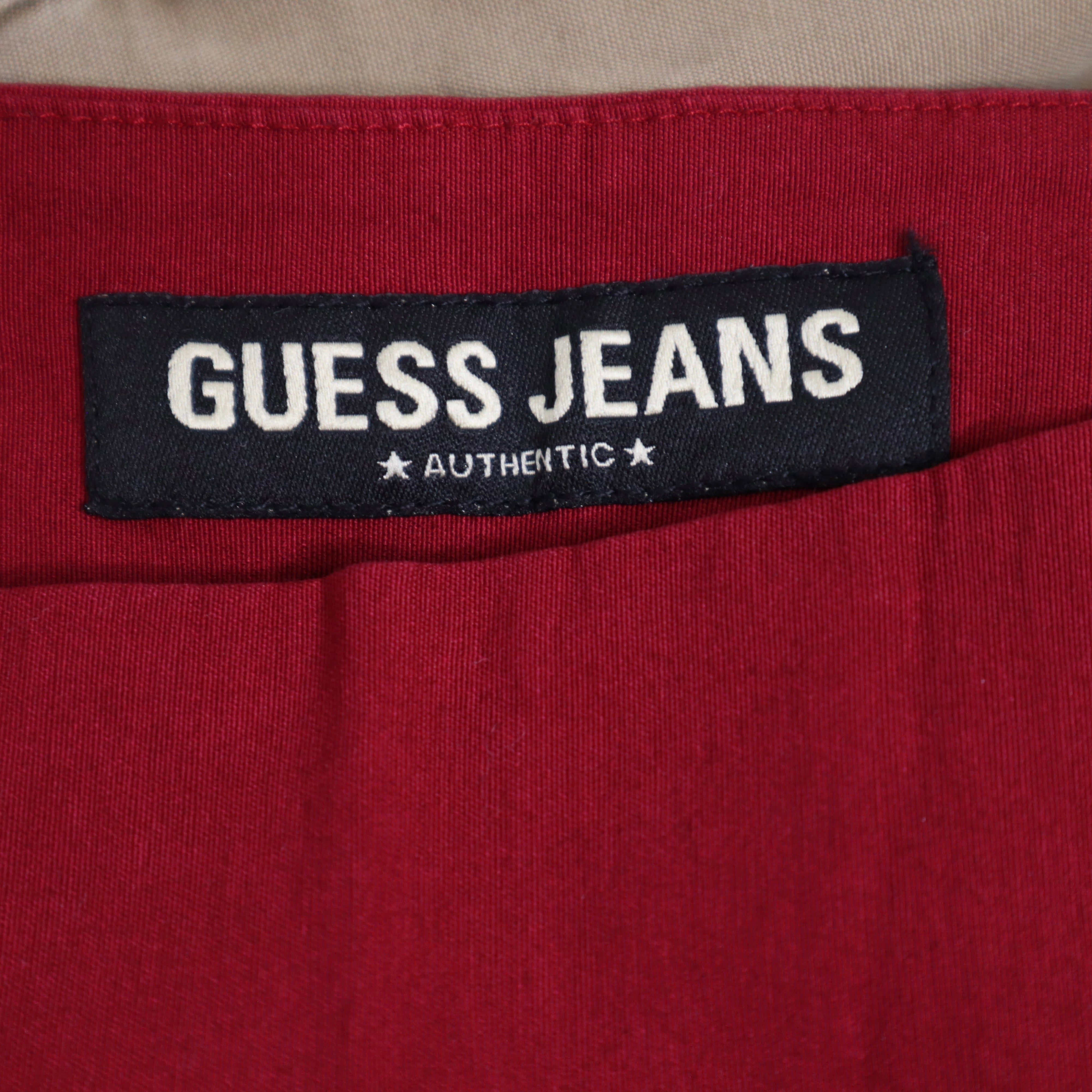 Y2K GUESS Red Flare Pants (M)
