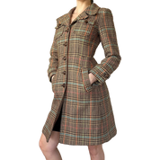 2000s Multicolor Plaid Coat (S)