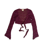 Whimsygoth Purple Lace Bolero