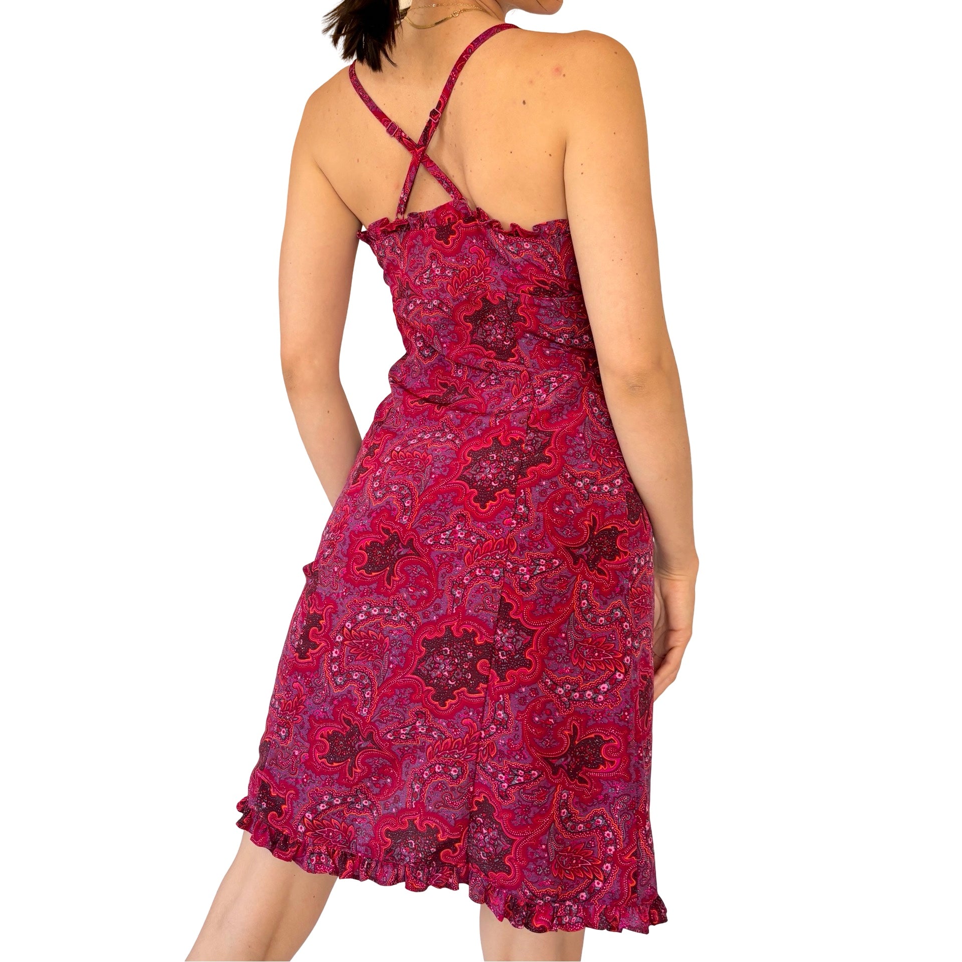 2000s Paisley Midi Dress (S)