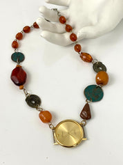 Multi colored beads watch ⏱️choker