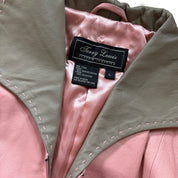 Pink Genuine Leather Jacket (L)