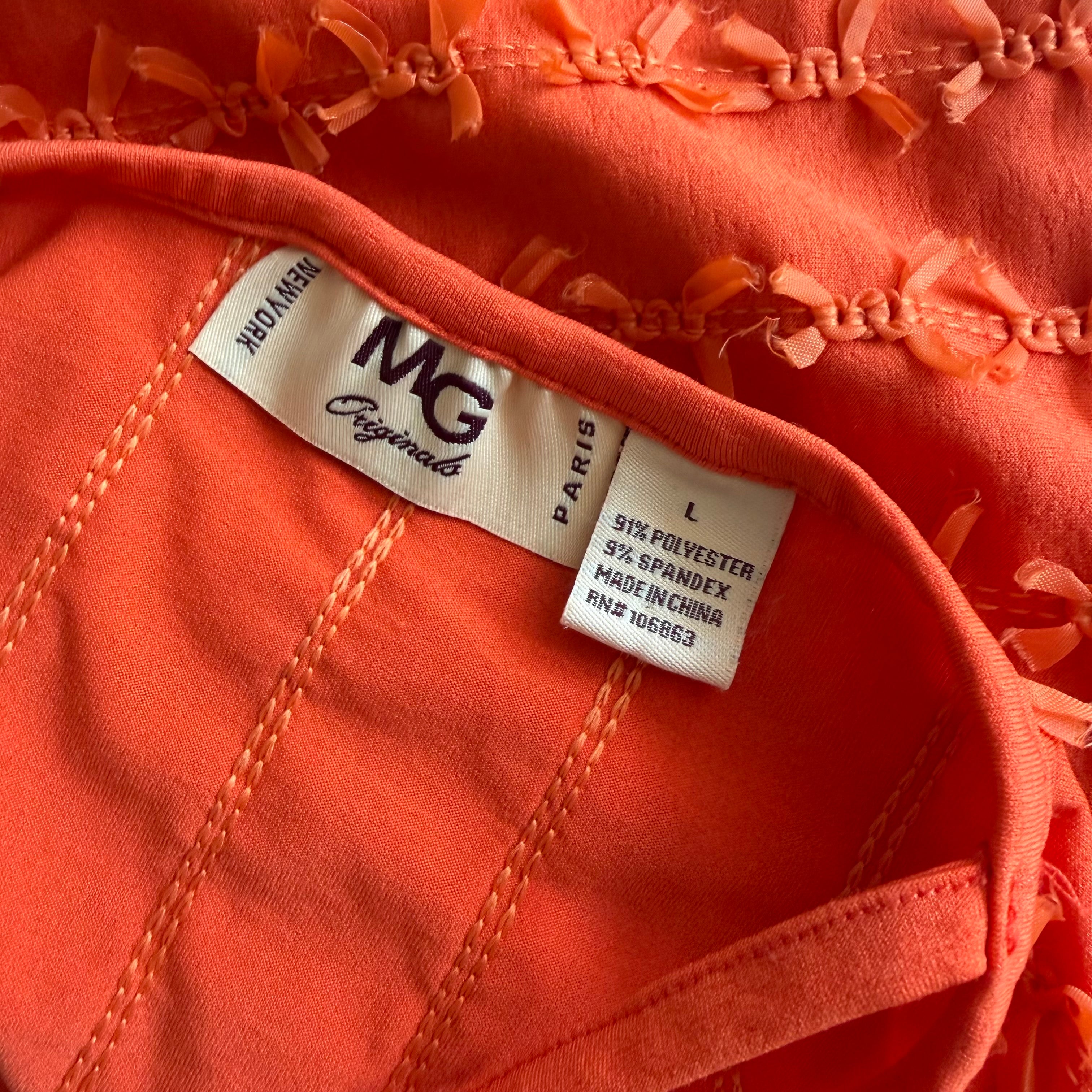 Orange Y2K Tank (L/XL)