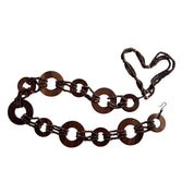 Y2K Wooden O Ring Belt (M)