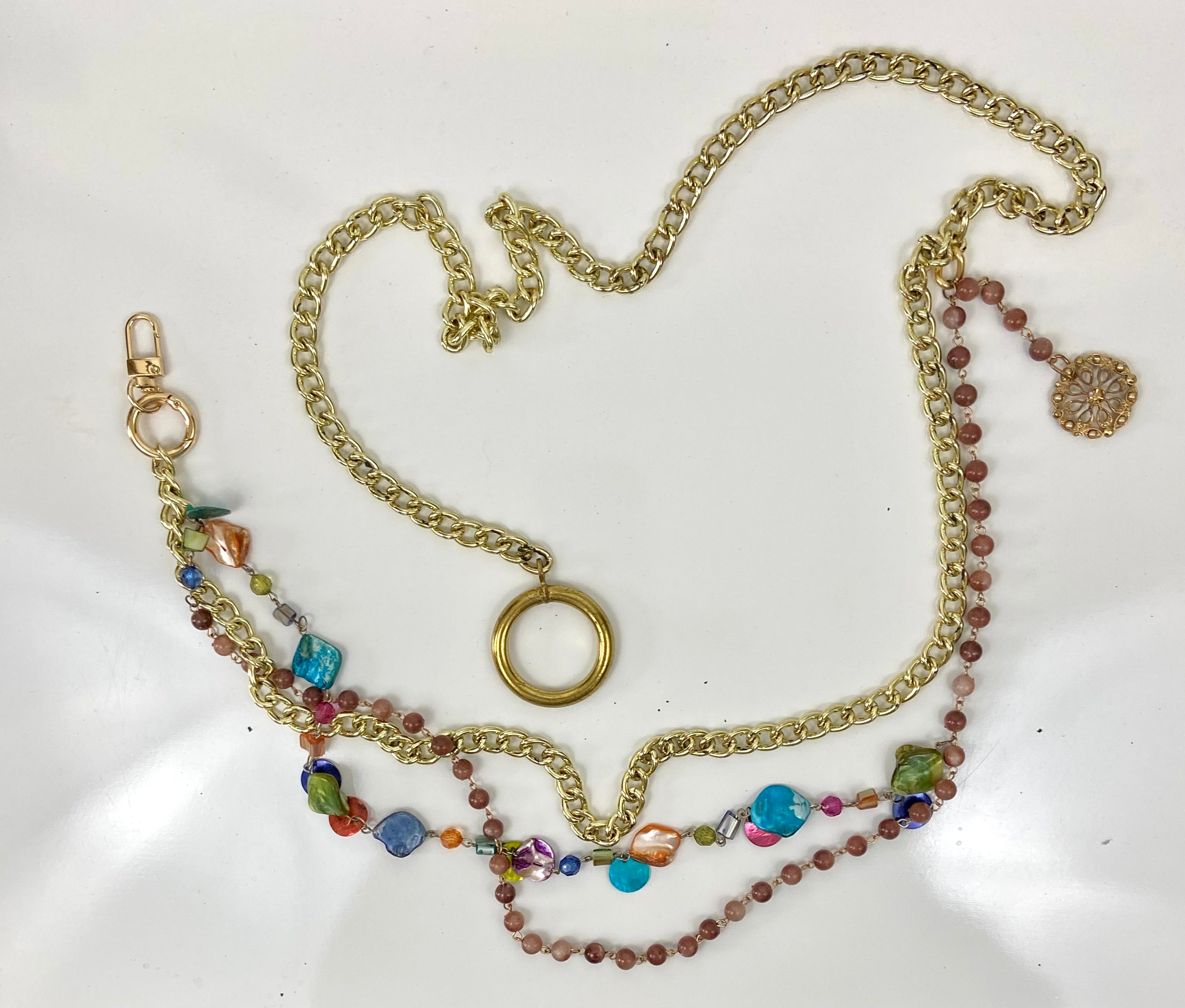 Layers of chains belt