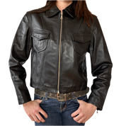 90s Leather Jacket (S/M)