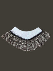 Velvet & Leopard Print Micro Skirt (S/M)