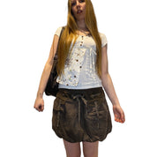 90s Utility Asymmetrical Wrap T-shirt (XS)
