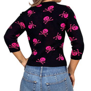 90s Gothic Skull Cardigan (M)