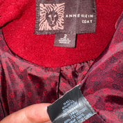 2000s Burgundy Wool & Cashmere Trench (S)