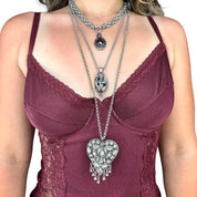“Royal Blood” Layered Necklace Stack