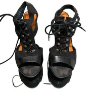 Vintage Diesel Lace up Open Toe Strap Stiletto Heels (US 8)