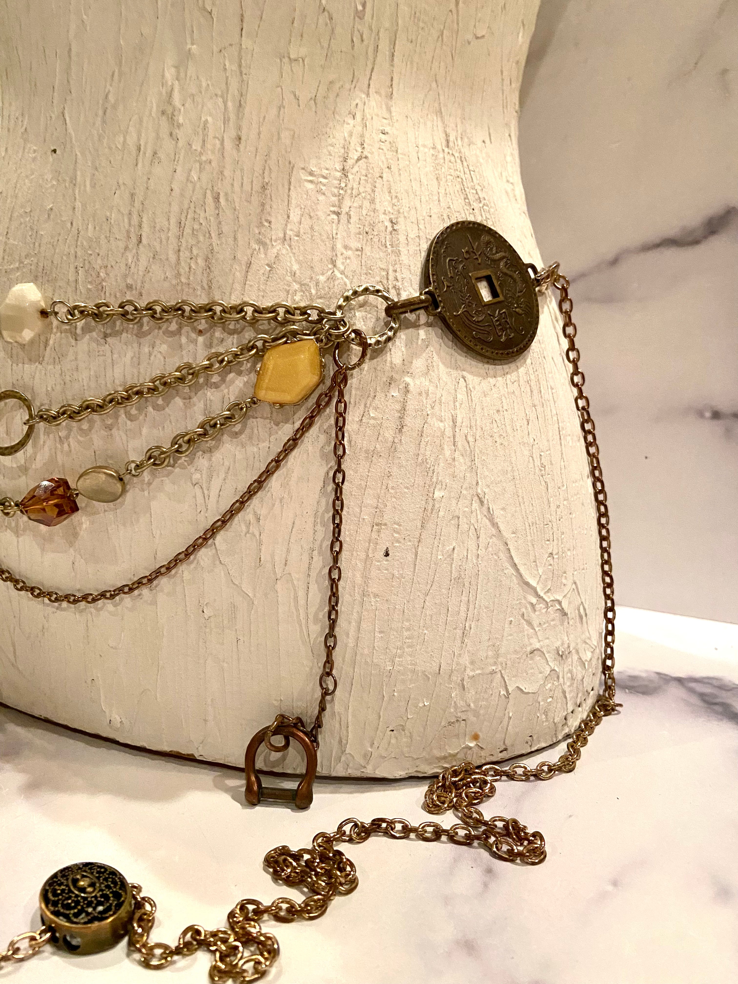 Layers & beads belt