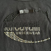 Just Cavalli Rhinestone Logo Tee (XS)