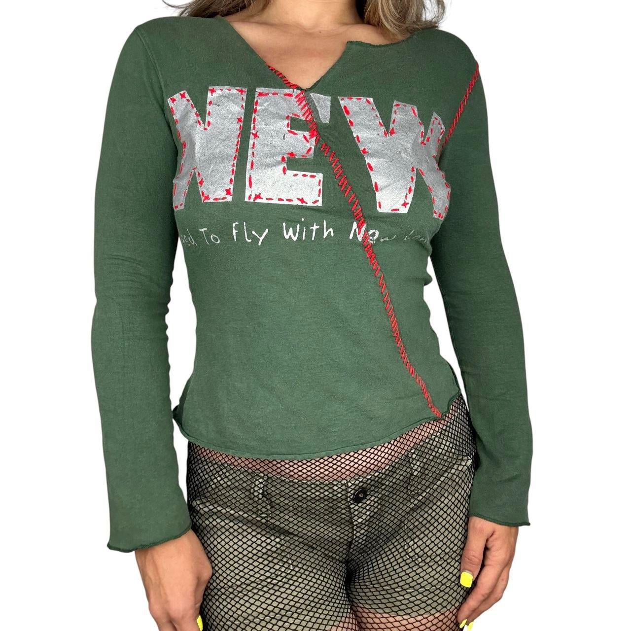 Vintage New London Embroidered Graphic Long Sleeve (S)